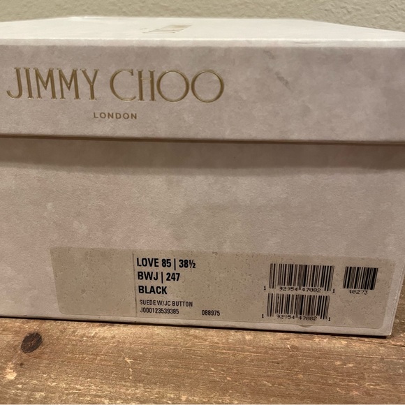 Jimmy Choo Black Love 85 Suede Pumps - 38.5 - Picture 10 of 14